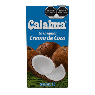 Bote de cartón de crema de coco calahua