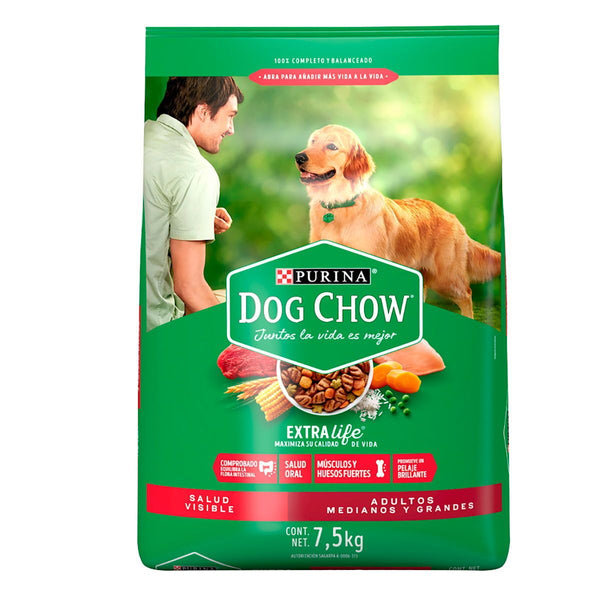 Bolsa de croquetas Dog Chow extra life purina